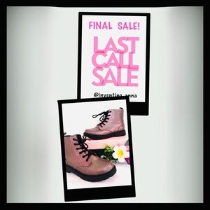 ART CLASS ~ Iridescent Lace-Up/Zippered Boots with Pull Strap size 4